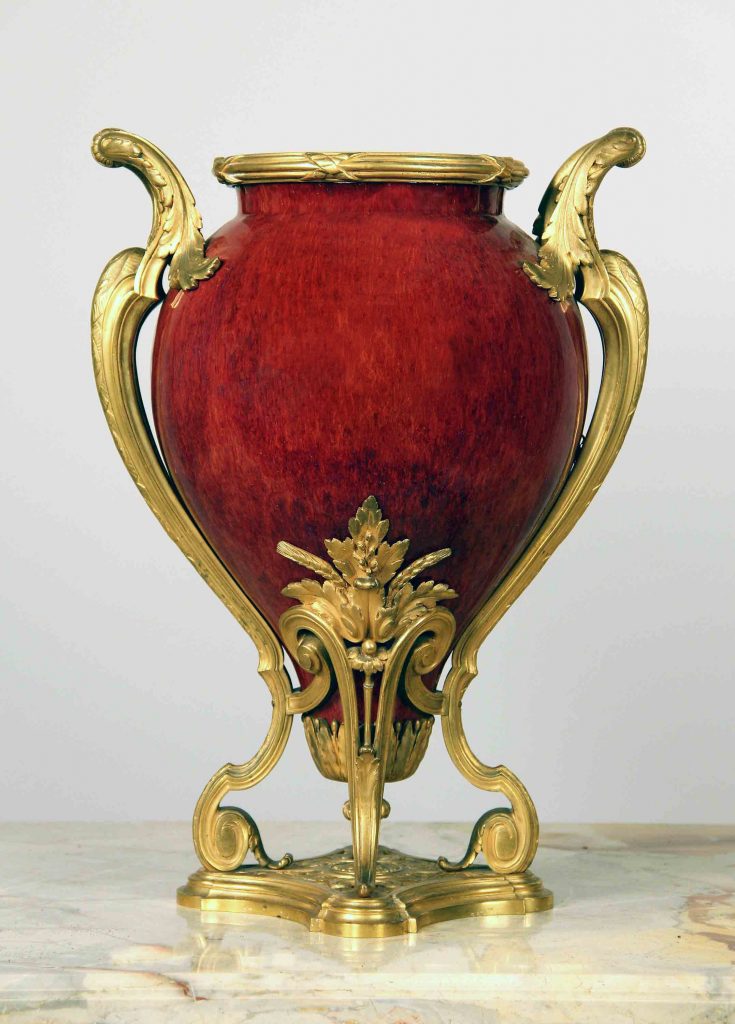 A Very Fine Late 19th Century Gilt Bronze Mounted Porcelain Centerpiece ...